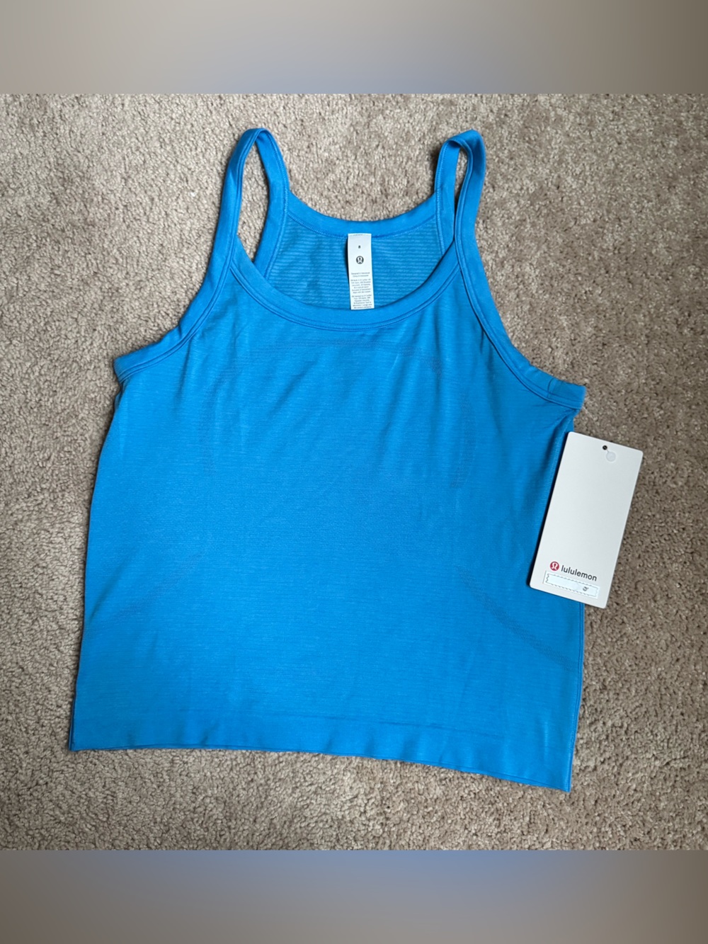 💙 Lululemon Swiftly Cami – Ocean Wave – Size 8